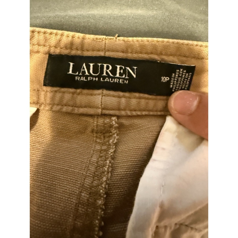 Lauren Ralph Lauren Petite Tan Wide Leg Pants size 10P - Picture 5 of 8